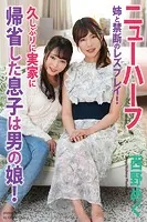 久しぶりに実家に帰省した息子は男の娘！ 姉と禁断のレズプレイ！ 西野めぐ 写真集