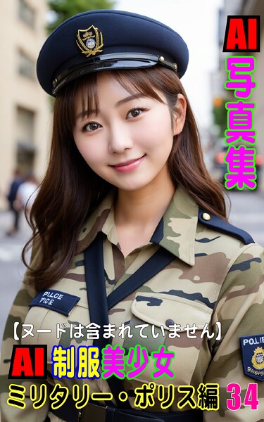 AI写真集 AI制服美少女 ミリタリー・ポリス編34