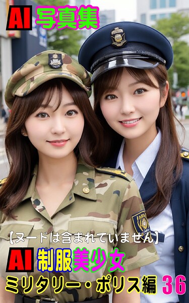 AI写真集 AI制服美少女 ミリタリー・ポリス編36