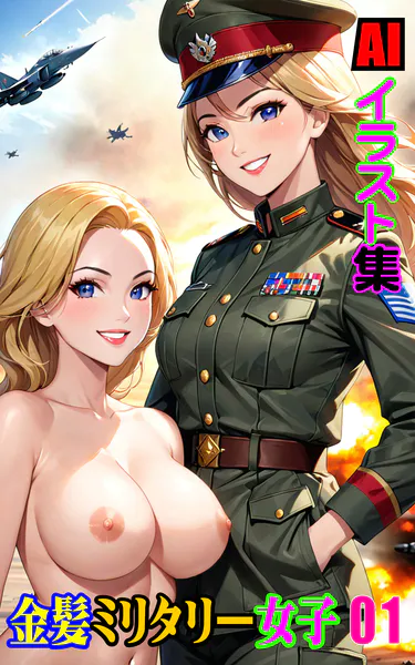 AIイラスト集 金髪ミリタリー女子01