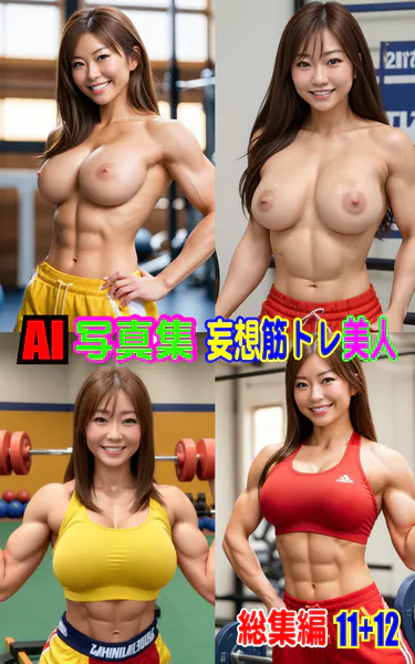 AI写真集 妄想筋トレ美人総集編 11＋12