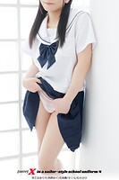［387P］ X in sailor-style school uniform 4