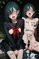 個体識別崩壊:小柄な緑髪少女における隷属徴標刻印プロトコル